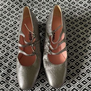 Carel Silver Kina Mary Janes 37.5